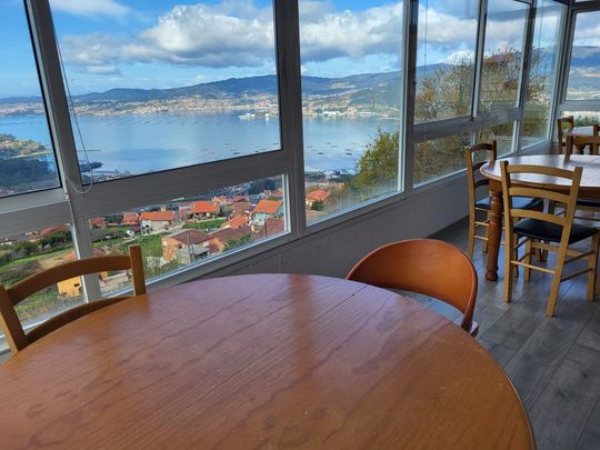 Comedor con vistas al mar